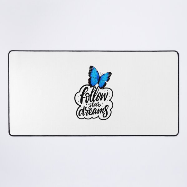 Item preview, Inspirational Blue Butterfly - Follow Your Dreams designed and sold by Sarah'sCreativeLab.