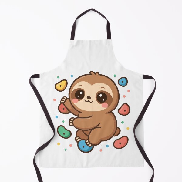 Item preview, Cute kawaii sloth climbing & bouldering designed and sold by Pineapple-Tree.