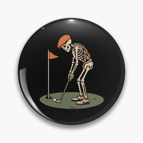 Item preview, Golf Halloween Old Skeleton In Beret Playing Golf Player Funny designed and sold by alenaz.