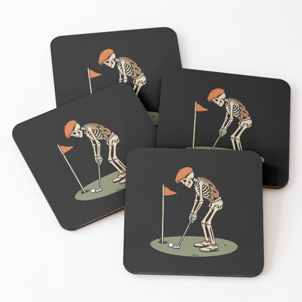 Item preview, Golf Halloween Old Skeleton In Beret Playing Golf Player Funny designed and sold by alenaz.
