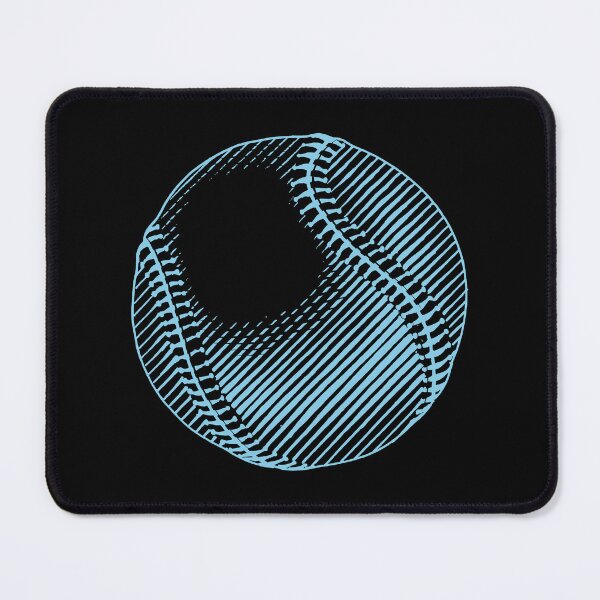 Item preview, Vintage Sky Blue Baseball Ball Art Graphic designed and sold by pattern-archive.