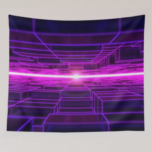 Item preview, Blue to Magenta Horizontal Parallel Blocks designed and sold by Electric Shock!! Design.