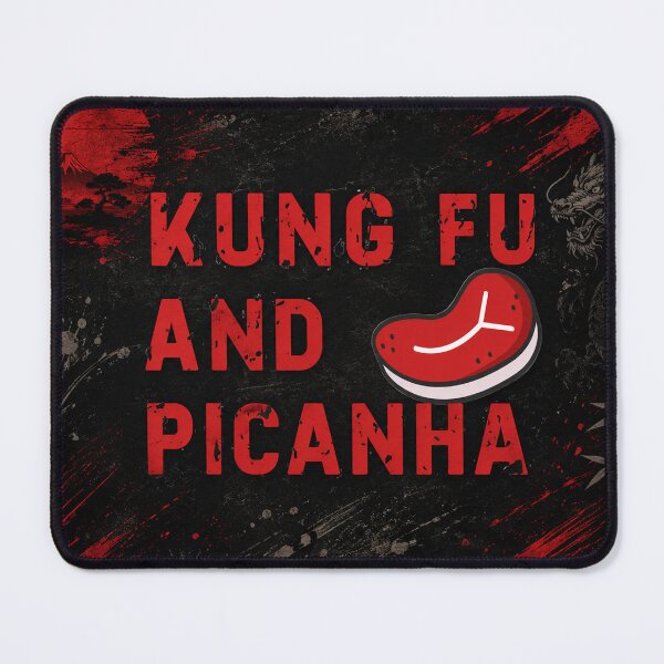 Item preview, Kung Fu and Picanha | Funny Martial Arts BBQ designed and sold by Fei Long Design Hub.