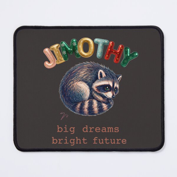 Item preview, Jimothy Cute Raccoon Art | Whimsical Woodland Animal | Cozy Forest Aesthetic | Colorful Digital Illustration designed and sold by Bhaskar Digital Art.