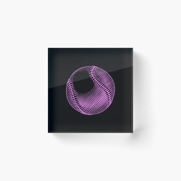 Item preview, Vintage Violet Baseball Ball Art Graphic designed and sold by pattern-archive.