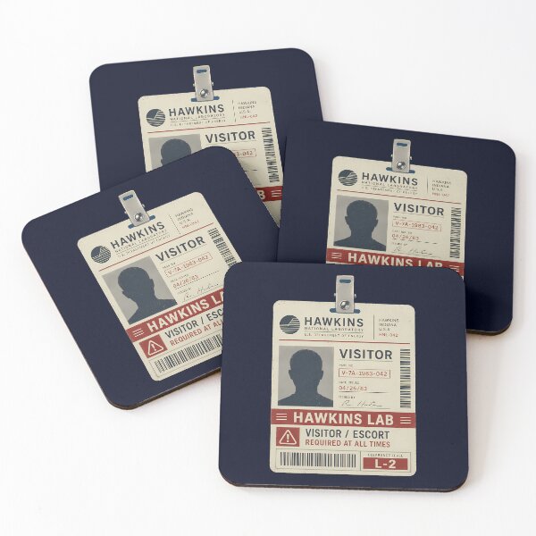 Item preview, Hawkins Lab Visitor Badge System designed and sold by agearb.