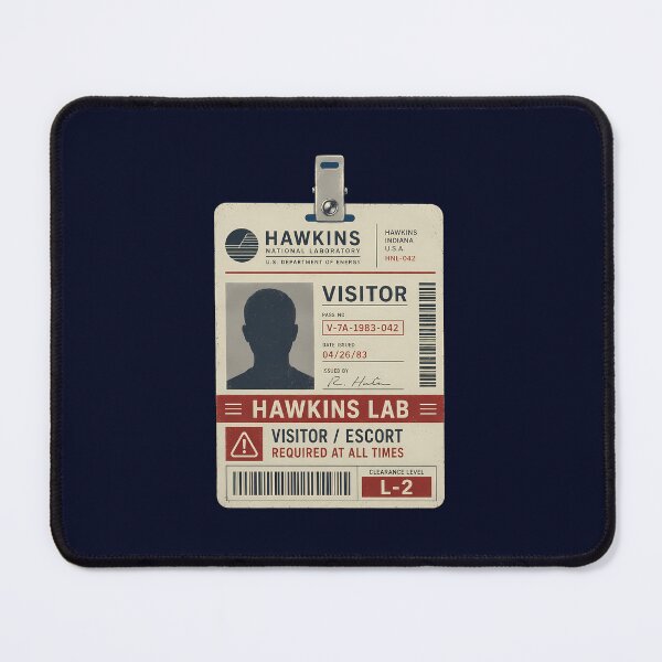 Item preview, Hawkins Lab Visitor Badge System designed and sold by agearb.
