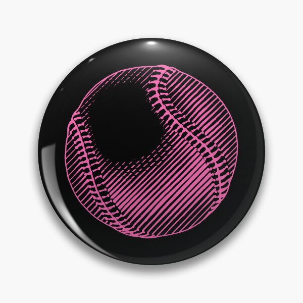 Item preview, Vintage Pink Baseball Ball Art Graphic designed and sold by pattern-archive.