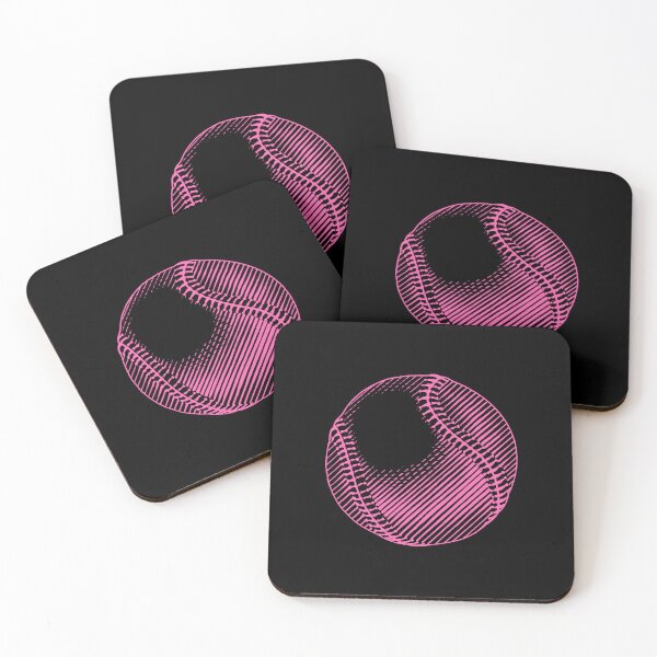 Item preview, Vintage Pink Baseball Ball Art Graphic designed and sold by pattern-archive.