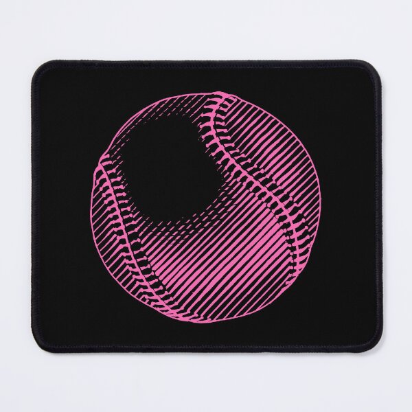 Item preview, Vintage Pink Baseball Ball Art Graphic designed and sold by pattern-archive.