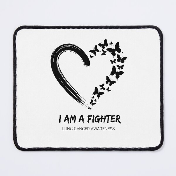 Item preview, I AM A FIGHTER — LUNG CANCER AWARENESS designed and sold by jkrphoto.