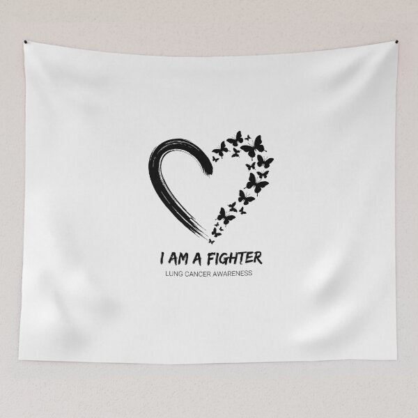 Item preview, I AM A FIGHTER — LUNG CANCER AWARENESS designed and sold by jkrphoto.