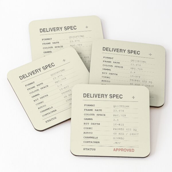 Item preview, Post Production Delivery Spec designed and sold by PostHasteCo.