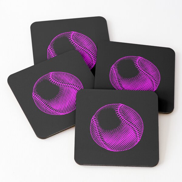 Item preview, Vintage Magenta Baseball Ball Art Graphic designed and sold by pattern-archive.