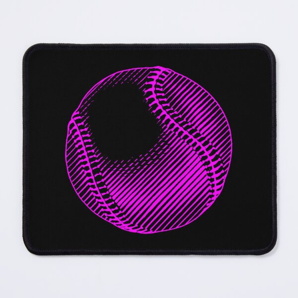 Item preview, Vintage Magenta Baseball Ball Art Graphic designed and sold by pattern-archive.