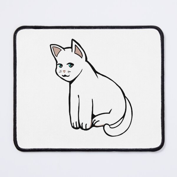 Item preview, White Cat Snow Sitting Down designed and sold by YHK13.