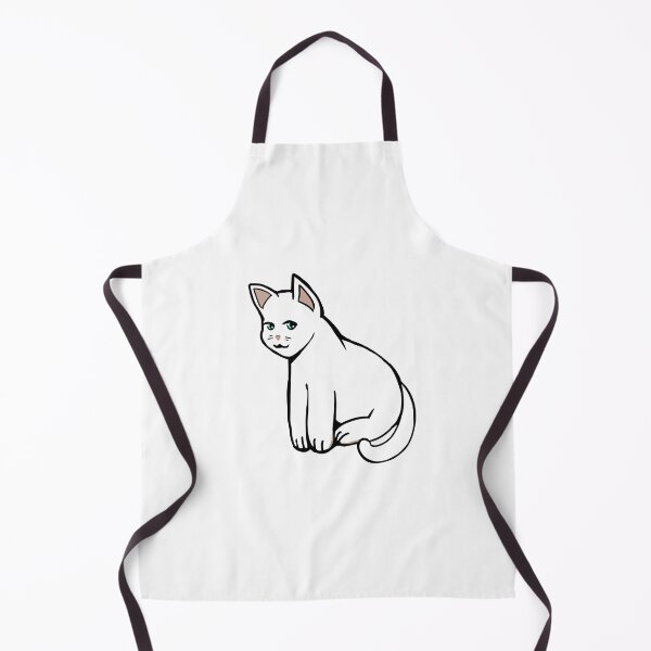 Item preview, White Cat Snow Sitting Down designed and sold by YHK13.