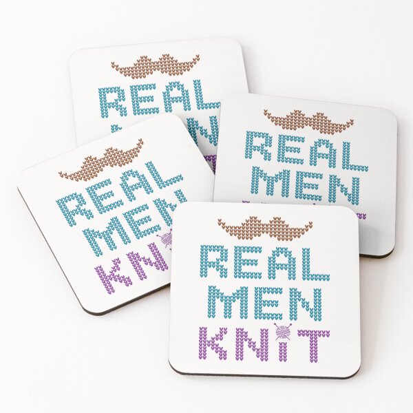 Item preview, Real Men Knit Knitting Knitter designed and sold by jaygo.
