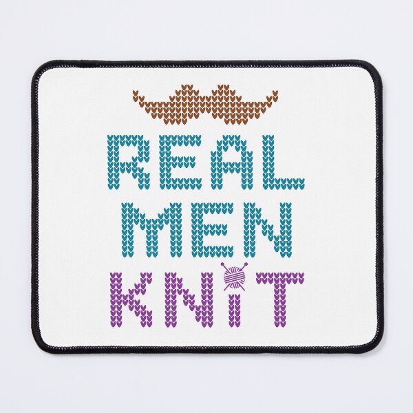 Item preview, Real Men Knit Knitting Knitter designed and sold by jaygo.