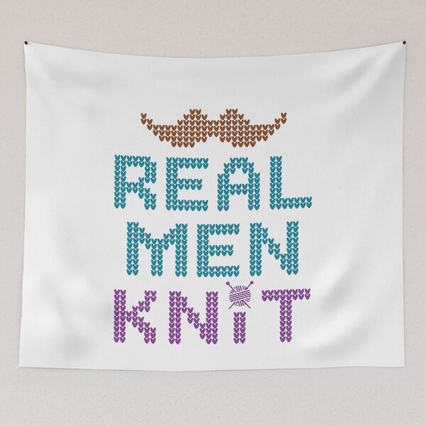 Item preview, Real Men Knit Knitting Knitter designed and sold by jaygo.