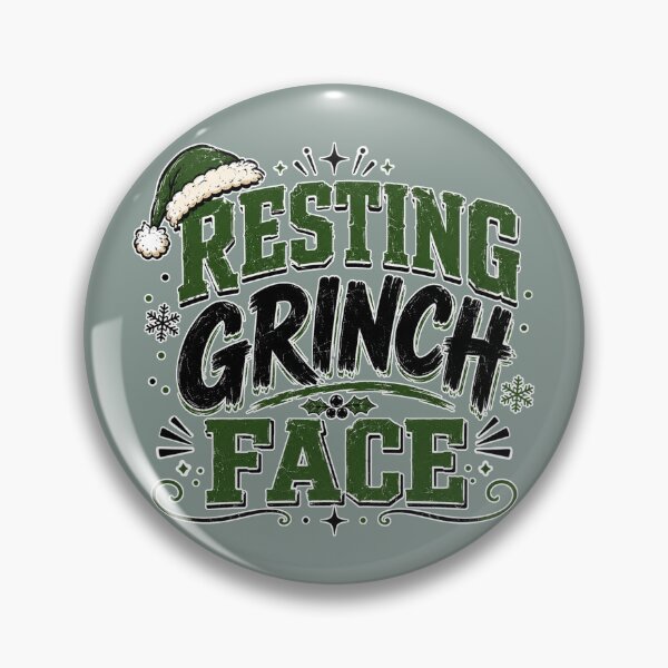Item preview, Resting Grinch Face – Funny Christmas Holiday Design designed and sold by TheStephanieRome.