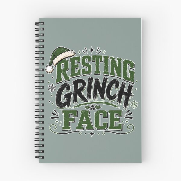 Item preview, Resting Grinch Face – Funny Christmas Holiday Design designed and sold by TheStephanieRome.