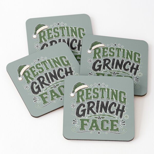 Item preview, Resting Grinch Face – Funny Christmas Holiday Design designed and sold by TheStephanieRome.