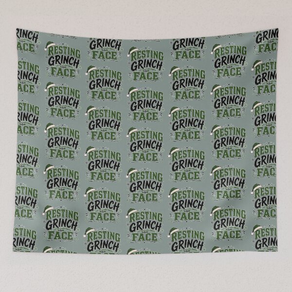 Item preview, Resting Grinch Face – Funny Christmas Holiday Design designed and sold by TheStephanieRome.