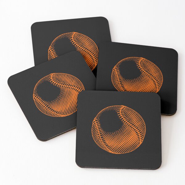 Item preview, Vintage Orange Baseball Ball Art Graphic designed and sold by pattern-archive.