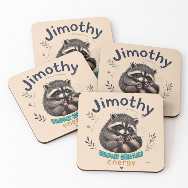 Item preview, Jimothy Cute Raccoon Art | Whimsical Woodland Animal | Cozy Forest Aesthetic | Colorful Digital Illustration designed and sold by Bhaskar Digital Art.