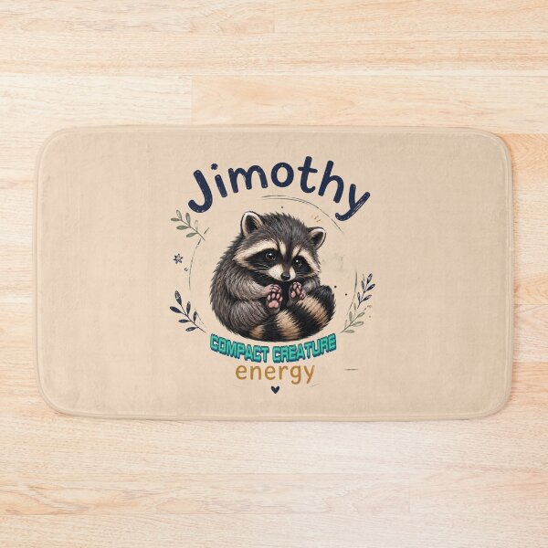 Item preview, Jimothy Cute Raccoon Art | Whimsical Woodland Animal | Cozy Forest Aesthetic | Colorful Digital Illustration designed and sold by Bhaskar Digital Art.