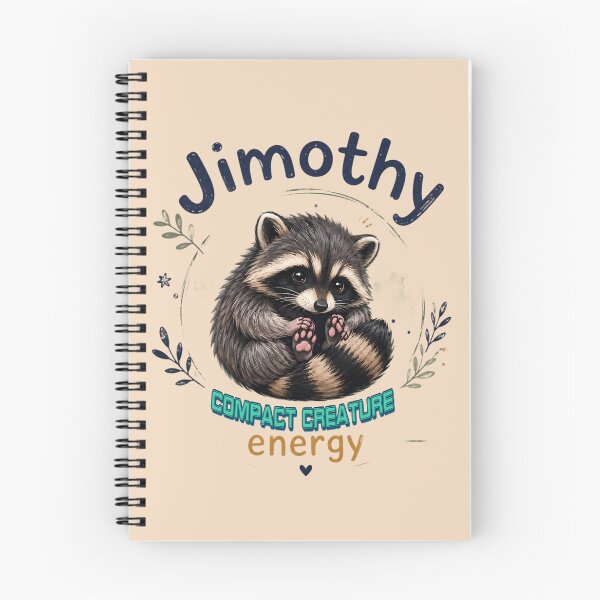 Item preview, Jimothy Cute Raccoon Art | Whimsical Woodland Animal | Cozy Forest Aesthetic | Colorful Digital Illustration designed and sold by Bhaskar Digital Art.