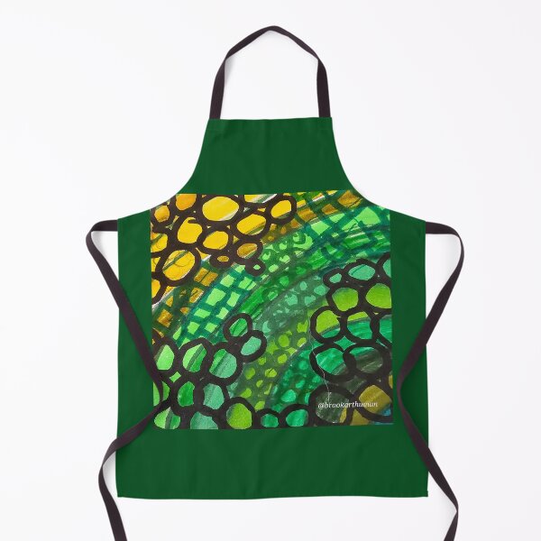 Item preview, Green Curved Patterns designed and sold by DancingCreek.
