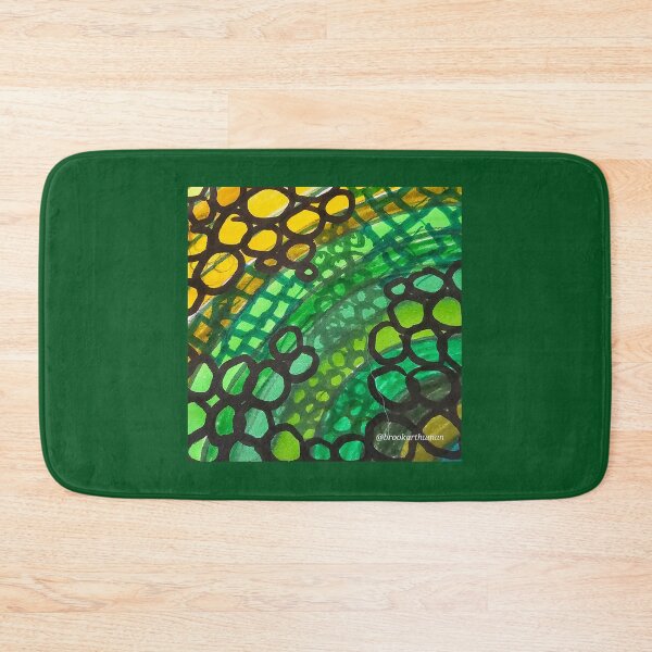 Item preview, Green Curved Patterns  designed and sold by DancingCreek.