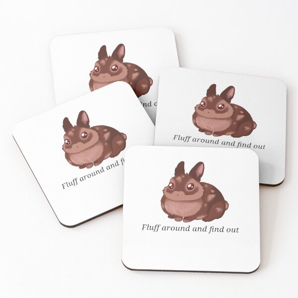 Item preview, Fluff around and find out — cute bunny designed and sold by HistoryHounds.
