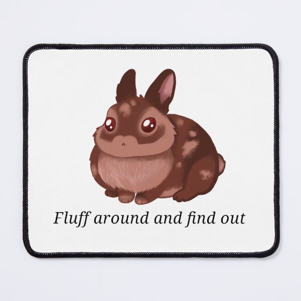 Item preview, Fluff around and find out — cute bunny designed and sold by HistoryHounds.