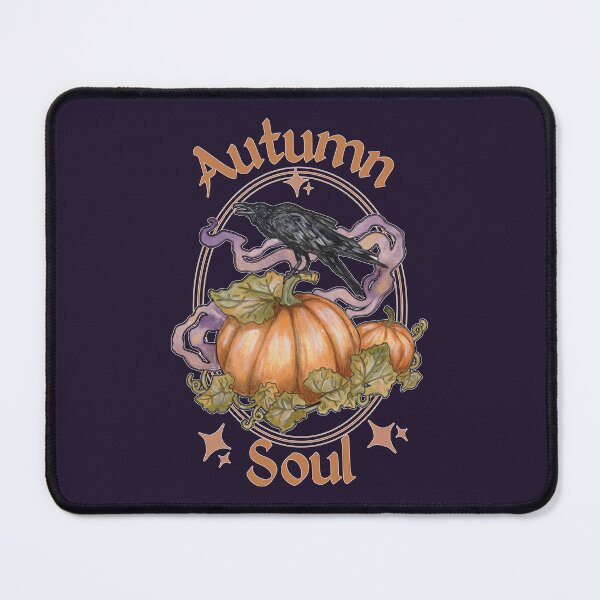 Item preview, Autumn Soul Raven Pumpkin Cottagecore Whimsigoth Fall Art designed and sold by esmavart.