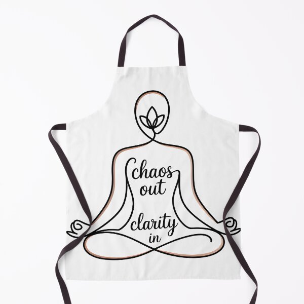 Item preview, Chaos Out Clarity in Meditating Line Art Figure for Holistic designed and sold by 108stillness.