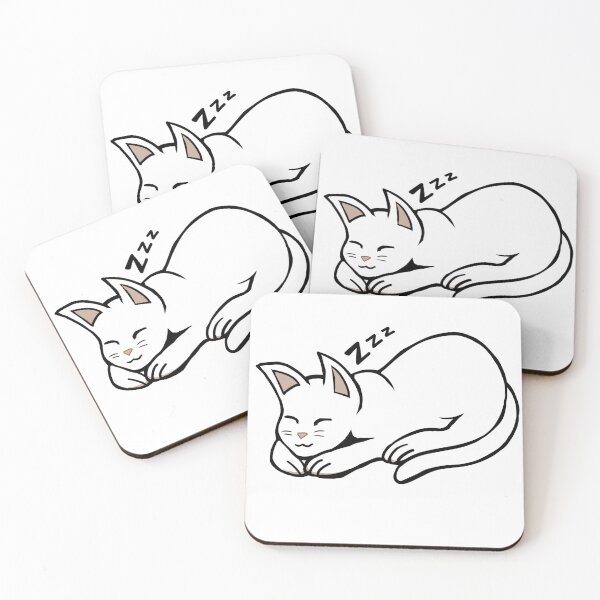 Item preview, White Cat Snow Sleeping designed and sold by YHK13.