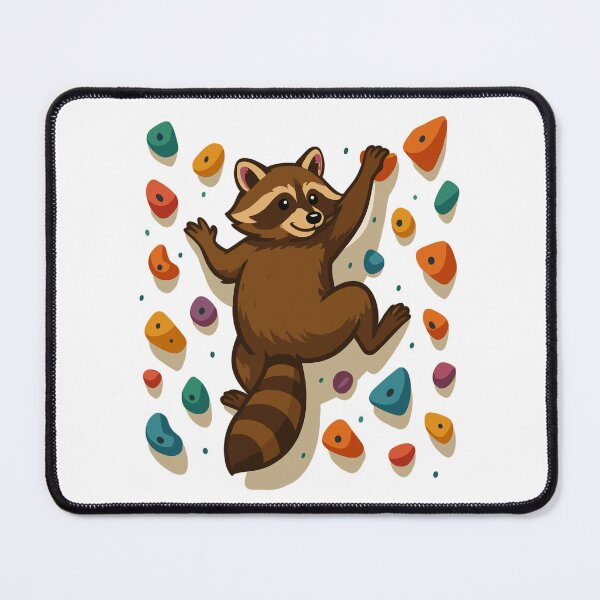 Item preview, Climbing raccoon: Artful bouldering designed and sold by Pineapple-Tree.