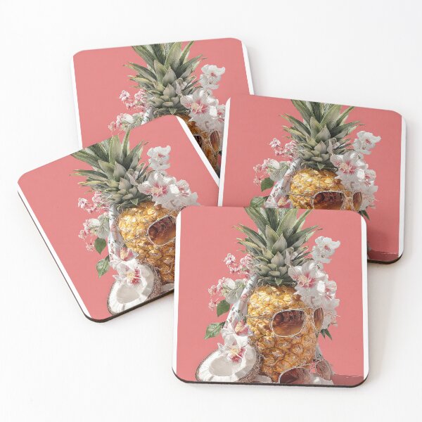 Item preview, Pineapple Tropical Fruits and Flowers designed and sold by Grafititee.