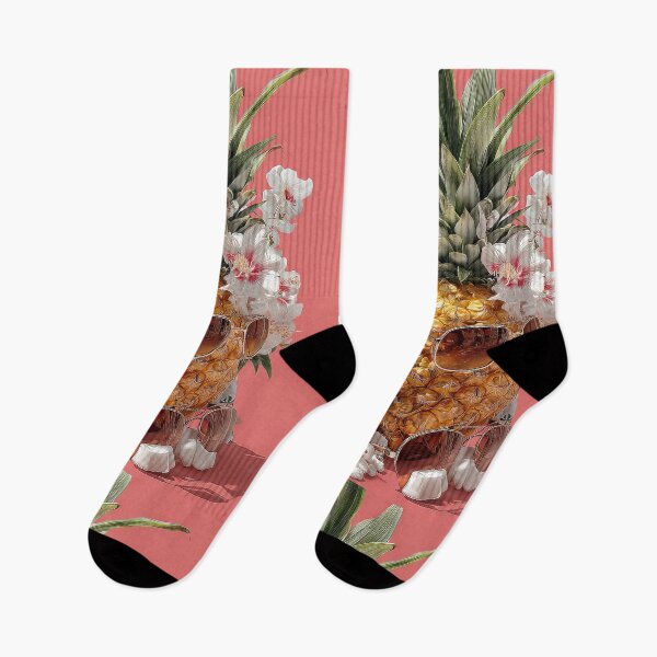 Item preview, Pineapple Tropical Fruits and Flowers designed and sold by Grafititee.