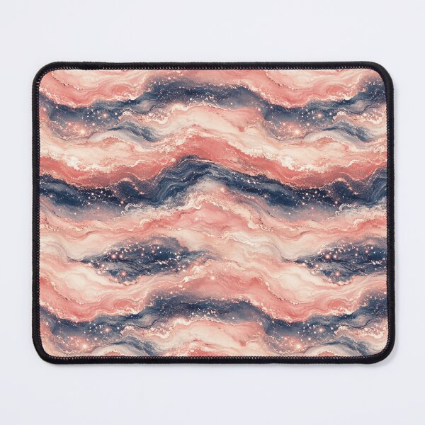Item preview, Celestial Ocean Horizontal Rose Gold Wave Art designed and sold by Inkworksbyshery.