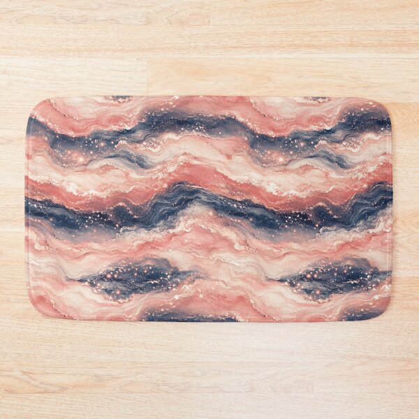 Item preview, Celestial Ocean Horizontal Rose Gold Wave Art designed and sold by Inkworksbyshery.