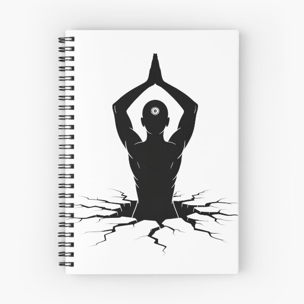 Item preview, Breaking Cracks Meditation Meditating Figure Self Care Art designed and sold by 108stillness.