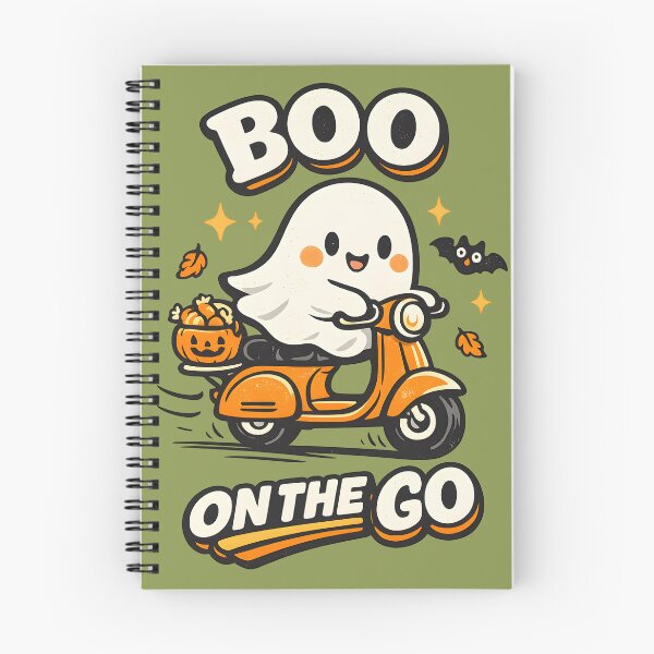 Artikelvorschau, „Boo on the Go“ – Lustiger Geisterroller im Halloween-Design | Gruseliges Retro-Vintage-Süßigkeiten-Fahrgeschäft entworfen und verkauft von MAD's Recreation Studio.