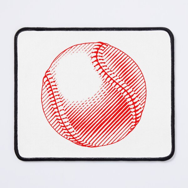 Item preview, Vintage Red Baseball Ball Art Graphic designed and sold by pattern-archive.
