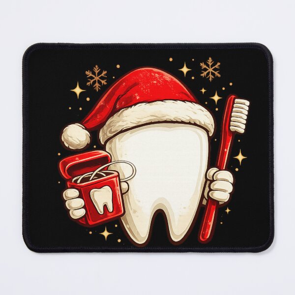 Item preview, Dental Hygienist Christmas Gift Santa Tooth Art designed and sold by Corvoria.