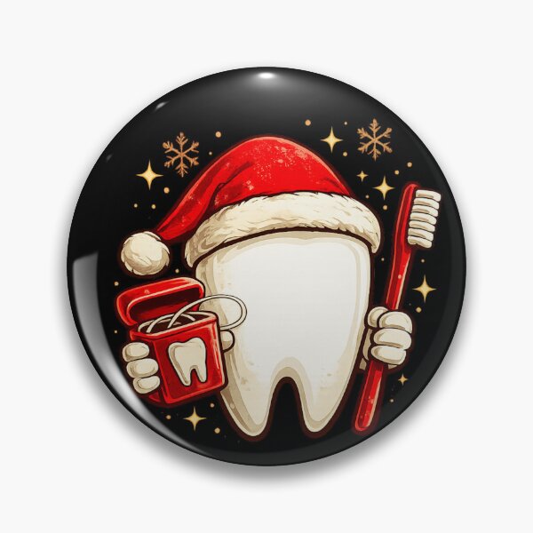 Item preview, Dental Hygienist Christmas Gift Santa Tooth Art designed and sold by Corvoria.