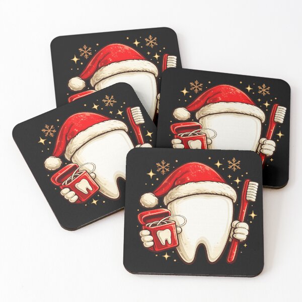 Item preview, Dental Hygienist Christmas Gift Santa Tooth Art designed and sold by Corvoria.